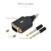 Picture of Startech.Com 6.6ft (2m) Usb To Serial Adapter Cable, Com Retention, Interchangeable Screws/Nuts, Usb-A To DB9 RS232, Ftdi Ic, Esd Protection, Windows/Macos/Linux - 1P6ffc-Usb-Serial