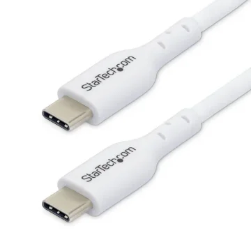 Picture of Startech.Com 3m (9.8ft) White Usb-C Charging Cable, Usb C Cable, Usb 2.0 Type-C Laptop Charger Cord, 60W 3A Power Delivery, Tpe Jacket, Usb-C Data Transfer Cable, M/M - Usb2cc3mwhe