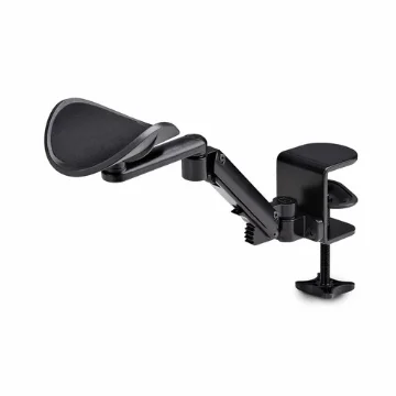 Picture of Startech.Com Adjustable Arm Rest for Office Desk, Ergonomic Arm/Elbow Support, 360-Degree Rotation, Clamp-On/No Drill Installation, Black - 1AHC-DESK-ARM-REST