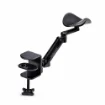 Picture of Startech.Com Adjustable Arm Rest for Office Desk, Ergonomic Arm/Elbow Support, 360-Degree Rotation, Clamp-On/No Drill Installation, Black - 1AHC-DESK-ARM-REST