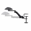 Picture of Startech.Com Adjustable Arm Rest for Office Desk, Ergonomic Arm/Elbow Support, 360-Degree Rotation, Clamp-On/No Drill Installation, Black - 1AHC-DESK-ARM-REST