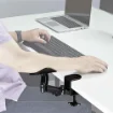 Picture of Startech.Com Adjustable Arm Rest for Office Desk, Ergonomic Arm/Elbow Support, 360-Degree Rotation, Clamp-On/No Drill Installation, Black - 1AHC-DESK-ARM-REST