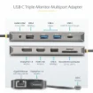 Picture of Startech.Com Usb-C Triple-Monitor Multiport Adapter, Dual 4K 60Hz + 4K 30Hz Hdmi & Displayport, 4-Port Usb Hub, 100W Pd Pass-Through, Gbe, Sd/Microsd Card Readers - 154B-USBC-MULTIPORT