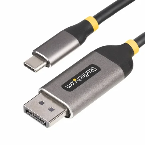 Picture of Startech.Com 10ft (3m) Usb-C To Displayport Adapter Cable, 8K 60Hz, 4K 144Hz, Hdr, Usb Type-C To Dp 1.4 Video Converter Cable, USB4/Thunderbolt 3/4 Compatible - 142-USBC-DP-8K-10F