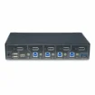 Picture of Startech.Com 4-Port Displayport Kvm Switch, Single 4K 60Hz Monitor, 6x Usb Ports, Push-Button & Hotkey Switching, Displayport 1.2, Os Independent, Taa Compliant - P4ad122-Kvm-Switch