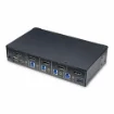 Picture of Startech.Com 4-Port Displayport Kvm Switch, Single 4K 60Hz Monitor, 6x Usb Ports, Push-Button & Hotkey Switching, Displayport 1.2, Os Independent, Taa Compliant - P4ad122-Kvm-Switch