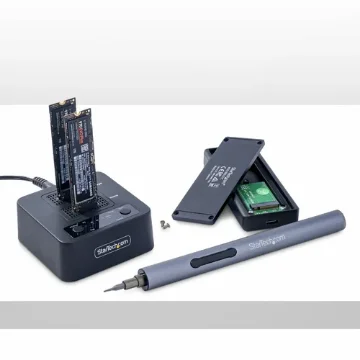 Picture of Startech.Com 1:1 M.2 Nvme Drive Duplicator, Standalone M.2 Ssd Cloner/Copier Up To 90GBpm, Usb 3.2 20Gbps M.2 Dual-Bay Drive Dock, Usb-C/A Cables Included - M2-HDD-DUPLICATOR-N1