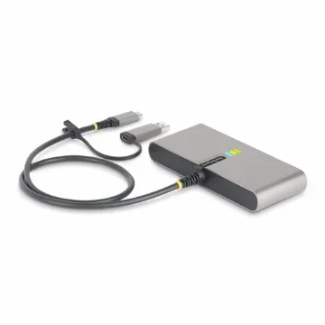 Picture of Startech.Com 2-Port Usb-C Hub with Ethernet and Rs-232, Attached Usb-C To Usb-A Dongle, 100W Pd Pass-Through, 2x Usb-A 5Gbps, Gigabit Ethernet, RS232 Serial (Ftdi) - 5G2a1sgbb-Usb-C-Hub