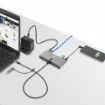 Picture of Startech.Com 2-Port Usb-C Hub with Ethernet and Rs-232, Attached Usb-C To Usb-A Dongle, 100W Pd Pass-Through, 2x Usb-A 5Gbps, Gigabit Ethernet, RS232 Serial (Ftdi) - 5G2a1sgbb-Usb-C-Hub