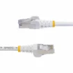 Picture of Startech.Com 50cm White CAT8 Ethernet Cable, Snagless RJ45, 25G/40G, 2000MHz, 100W Poe++, S/Ftp, 26AWG Pure Bare Copper Wire, Lszh, Shielded Network Patch Cord W/Strain Reliefs, Fluke Channel Tested - NLWH-50C-CAT8-PATCH