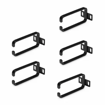 Picture of Startech.Com 5-Pack 1U Vertical Cable Management D-Ring Hooks, Cable Manager for 19" Server Racks/Cabinets, Network Rack Wire Organizers, Cable Guide Rings - Cmhook1un5pk