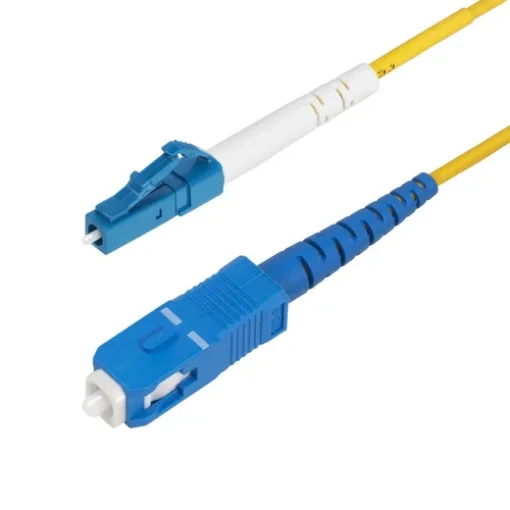 Picture of Startech.Com 1m (3.3ft) Lc To Sc (Upc) OS2 Single Mode Simplex Fiber Optic Cable, 9/125Μm, 40G/100G, Bend Insensitive, Low Insertion Loss - Lszh Fiber Jumper Cord - SPSMLCSC-OS2-1M