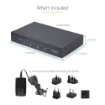 Picture of Startech.Com 4-Port Km Switch with Mouse Switching, Usb Switch for Keyboard/Mouse, 3.5mm/USB Audio, Peripheral Sharing for 4 Computers, Taa Compliant - P4a20132-Km-Switch
