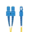Picture of Startech.Com 3m (9.8ft) Sc To Sc (Upc) OS2 Single Mode Duplex Fiber Optic Cable, 9/125Μm, 40G/100G Zipcord, Bend Insensitive, Low Insertion Loss - Lszh Fiber Jumper Cord - Smdos2scsc3m