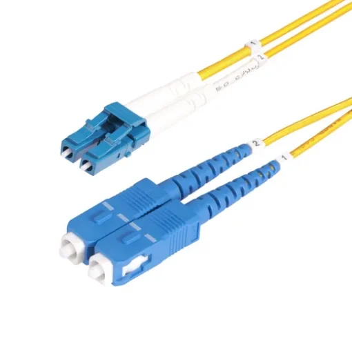 Picture of Startech.Com 3m (9.8ft) Lc To Sc (Upc) OS2 Single Mode Duplex Fiber Optic Cable, 9/125Μm, 100G, Bend Insensitive, Low Insertion Loss - Lszh Fiber Jumper Cord - SMLCSC-OS2-3M