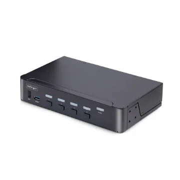 Picture of Startech.Com 4-Port Displayport Kvm Switch, 8K 60Hz / 4K 144Hz, Single Display, Dp 1.4, 2x Usb 3.0 Ports, 4x Usb 2.0 Hid Ports, Push-Button & Hotkey Switching, Taa Compliant - Os Independent, Metal Housing - D86A2-4-PORT-8K-KVM