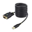 Picture of Startech.Com 10ft (3m) Usb To Serial Adapter Cable, Com Retention, Interchangeable Screws/Nuts, Usb-A To DB9 RS232, Ftdi Ic, Esd Protection, Windows/Macos/Linux - 1P10ffc-Usb-Serial