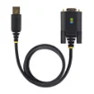 Picture of Startech.Com 10ft (3m) Usb To Serial Adapter Cable, Com Retention, Interchangeable Screws/Nuts, Usb-A To DB9 RS232, Ftdi Ic, Esd Protection, Windows/Macos/Linux - 1P10ffc-Usb-Serial