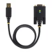 Picture of Startech.Com 10ft (3m) Usb To Null Modem Serial Adapter Cable, Interchangeable DB9 Screws/Nuts, Com Retention, Usb-A To RS232, Ftdi, Level-4 Esd Protection, Windows/Macos/Chromeos/Linux - Rugged Tpe Construction - 1P10ffcn-Usb-Serial