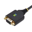 Picture of Startech.Com 10ft (3m) Usb To Null Modem Serial Adapter Cable, Interchangeable DB9 Screws/Nuts, Com Retention, Usb-A To RS232, Ftdi, Level-4 Esd Protection, Windows/Macos/Chromeos/Linux - Rugged Tpe Construction - 1P10ffcn-Usb-Serial