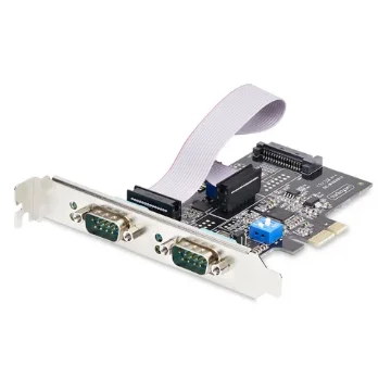 Picture of Startech.Com 2-Port Serial Pcie Card, Dual-Port Pci Express To RS232/RS422/RS485 (DB9) Serial Card, Low-Profile Brackets Incl., 16C1050 Uart, Windows/Linux, Taa Compliant - Level-4 Esd Protection - 2S232422485-PC-CARD