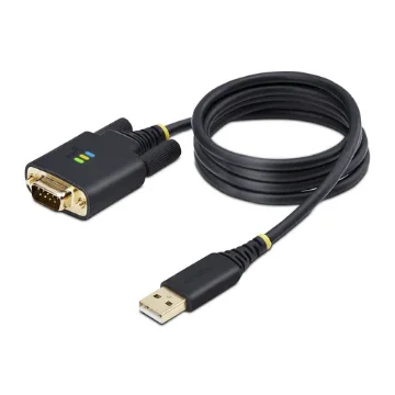 Picture of Startech.Com 3ft (1m) Usb To Serial Adapter Cable, Com Retention, Interchangeable Screws/Nuts, Usb-A To DB9 RS232, Ftdi Ic, Esd Protection, Windows/Macos/Linux - 1P3ffcb-Usb-Serial