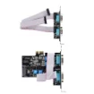 Picture of Startech.Com 4-Port Serial Pcie Card, Quad-Port Pci Express To RS232/RS422/RS485 (DB9) Serial Card, Low-Profile Bracket Incl., 16C1050 Uart, Windows/Linux, Taa Compliant - Level-4 Esd Protection - PS74ADF-SERIAL-CARD