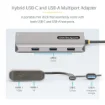 Picture of Startech.Com Usb-C Multiport Adapter W/Attached Usb-C To Usb-A Dongle, Dual Hdmi (4K30hz/1080P60hz), 3x Usb-A 5Gbps, Mini Travel Dock, Laptop Docking Station, 1.3ft/40cm Cable - 167B-USBC-MULTIPORT