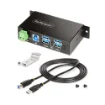 Picture of Startech.Com 5G4aindrm-Usb-A-Hub Interface Hub Usb 3.2 Gen 1 (3.1 Gen 1) Type-B 5000 Mbit/S Black - 5G4aindrm-Usb-A-Hub