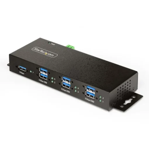 Picture of Startech.Com 5G7aindrm-Usb-A-Hub Interface Hub Usb 3.2 Gen 1 (3.1 Gen 1) Type-B 5000 Mbit/S Black - 5G7aindrm-Usb-A-Hub