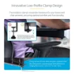Picture of Startech.Com Clamp-On Steel Desk Corner Sleeve for L-Shaped/Corner Desk, for 0.5-1.5in (12.7-38.1mm) Desks, Increase Space for Keyboard/Mouse, Desk Extender/Tray for Wooden/Steel Desks, Ships Assembled - Dskcrnrslv