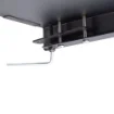 Picture of Startech.Com Clamp-On Steel Desk Corner Sleeve for L-Shaped/Corner Desk, for 0.5-1.5in (12.7-38.1mm) Desks, Increase Space for Keyboard/Mouse, Desk Extender/Tray for Wooden/Steel Desks, Ships Assembled - Dskcrnrslv