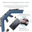 Picture of Startech.Com Clamp-On Steel Desk Corner Sleeve for L-Shaped/Corner Desk, for 0.5-1.5in (12.7-38.1mm) Desks, Increase Space for Keyboard/Mouse, Desk Extender/Tray for Wooden/Steel Desks, Ships Assembled - Dskcrnrslv