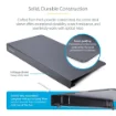 Picture of Startech.Com Clamp-On Steel Desk Corner Sleeve for L-Shaped/Corner Desk, for 0.5-1.5in (12.7-38.1mm) Desks, Increase Space for Keyboard/Mouse, Desk Extender/Tray for Wooden/Steel Desks, Ships Assembled - Dskcrnrslv