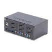Picture of Startech.Com 2-Port Dual-Monitor Displayport Kvm Switch, 4K 60Hz, 2x Usb 5Gbps Hub Ports, 2x Usb 2.0 Hid Ports, Hotkey and Push-Button Switching, Taa Compliant - Esd Level 3 Protection - P2dd46a2-Kvm-Switch