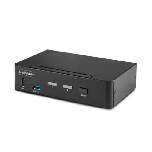 Picture of Startech.Com 2-Port Displayport Kvm Switch, 8K 60Hz / 4K 144Hz, Single Display, Dp 1.4, 2x Usb 3.0 Ports, 4x Usb 2.0 Hid Ports, Push-Button & Hotkey Switching, Taa Compliant - Os Independent, Metal Housing - D86A2-2-PORT-8K-KVM