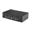 Picture of Startech.Com 2-Port Displayport Kvm Switch, 8K 60Hz / 4K 144Hz, Single Display, Dp 1.4, 2x Usb 3.0 Ports, 4x Usb 2.0 Hid Ports, Push-Button & Hotkey Switching, Taa Compliant - Os Independent, Metal Housing - D86A2-2-PORT-8K-KVM