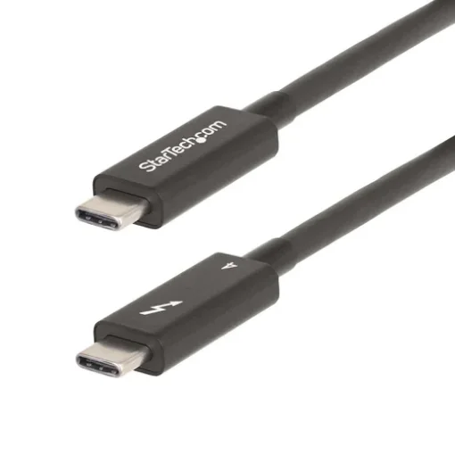 Picture of Startech.Com 6ft (2m) Active Thunderbolt 4 Cable, 40Gbps, 100W Power Delivery, 4K/8K Video, Intel-Certified Thunderbolt Cable - Compatible W/ USB4/Thunderbolt 4/ Usb 3.2/ Usb Type-C/Displayport/Thunderbolt 3 - A40G2MB-TB4-CABLE