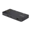 Picture of Startech.Com 2-Port Usb-C Kvm Switch, Single-4K 60Hz Hdmi Monitor, Dual-100W Power Delivery Pass-Through Ports, Bus Powered, Usb Type-C/USB4/Thunderbolt 3/4 Compatible - Small Form Factor - C2-H46-UC2-PD-KVM