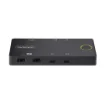 Picture of Startech.Com 2-Port Usb-C Kvm Switch, Single-4K 60Hz Hdmi Monitor, Dual-100W Power Delivery Pass-Through Ports, Bus Powered, Usb Type-C/USB4/Thunderbolt 3/4 Compatible - Small Form Factor - C2-H46-UC2-PD-KVM