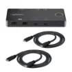Picture of Startech.Com 2-Port Usb-C Kvm Switch, Single-4K 60Hz Hdmi Monitor, Dual-100W Power Delivery Pass-Through Ports, Bus Powered, Usb Type-C/USB4/Thunderbolt 3/4 Compatible - Small Form Factor - C2-H46-UC2-PD-KVM