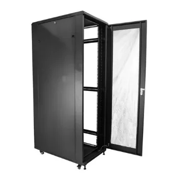 Picture of Startech.Com 4-Post 42U Server Rack Cabinet, 19" Data Rack Cabinet for Computer / Av / It Equipment Mount, Rack Server Enclosure with Casters, Full Size Industrial Network Storage - RK4236BKB