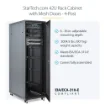 Picture of Startech.Com 4-Post 42U Server Rack Cabinet, 19" Data Rack Cabinet for Computer / Av / It Equipment Mount, Rack Server Enclosure with Casters, Full Size Industrial Network Storage - RK4236BKB