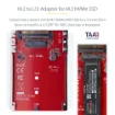 Picture of Startech.Com 1M25-U3-M2-ADAPTER Interface Cards/Adapter Internal M.2 - 1M25-U3-M2-ADAPTER