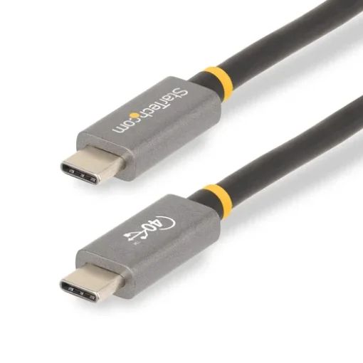 Picture of Startech.Com 3ft (1m) USB4 Cable, Usb-If Certified Usb-C Cable, 40 Gbps, Usb Type-C Data Transfer Cable, 100W Power Delivery, 8K 60Hz, Compatible W/Thunderbolt 4/3/USB 3.2 - CC1M-40G-USB-CABLE