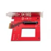 Picture of Startech.Com U.3 To Pcie Adapter Card, Pcie 4.0 x4 Adapter for 2.5" U.3 Nvme Ssds, Sff-Ta-1001 Pci Express Add-In Card for Desktops/Servers, Taa Compliant - Os Independent - Pex4sff8639u3