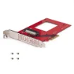 Picture of Startech.Com U.3 To Pcie Adapter Card, Pcie 4.0 x4 Adapter for 2.5" U.3 Nvme Ssds, Sff-Ta-1001 Pci Express Add-In Card for Desktops/Servers, Taa Compliant - Os Independent - Pex4sff8639u3