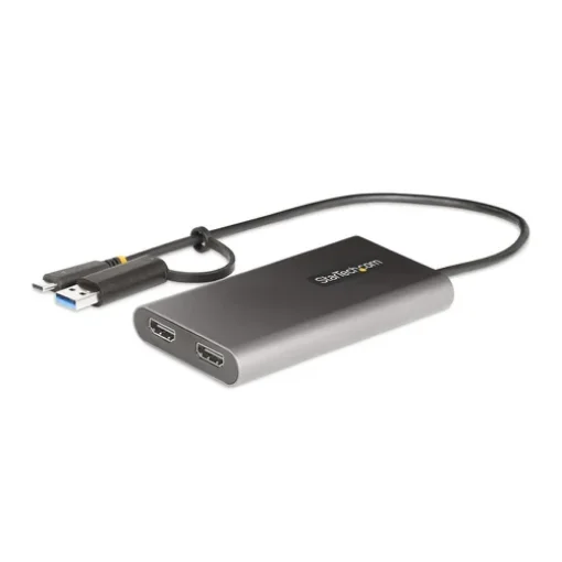 Picture of Startech.Com Usb-C To Dual-Hdmi Adapter - Usb-C or a To 2x Hdmi - 4K 60Hz - 100W Power Delivery Pass-Through - 1ft (30cm) Built-In Cable - Usb To Hdmi Multi-Monitor Converter for Laptop - Taa - 109B-USBC-HDMI