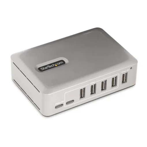 Picture of Startech.Com 7-Port Usb-C Hub - 5x Usb-A + 2x Usb-C - Self-Powered w/65W Power Supply - Usb 3.1 10Gbps - Desktop/Laptop Usb Hub w/3ft Usb-If Certified Locking Cable - Usb C Hub - 10G5a2cs-Usb-C-Hub