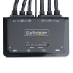 Picture of Startech.Com 2-Port Dual-Monitor Hdmi Cable Kvm Switch, 4K 60Hz, Compact Kvm with 5ft/1.5m Usb-A/Hdmi/Audio Integrated Cables, Bus Powered - Remote Push Button/Hotkey Switching - C2-DH46-UA2-CBL-KVM